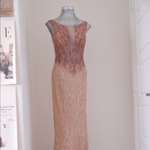 Gold formal long dress